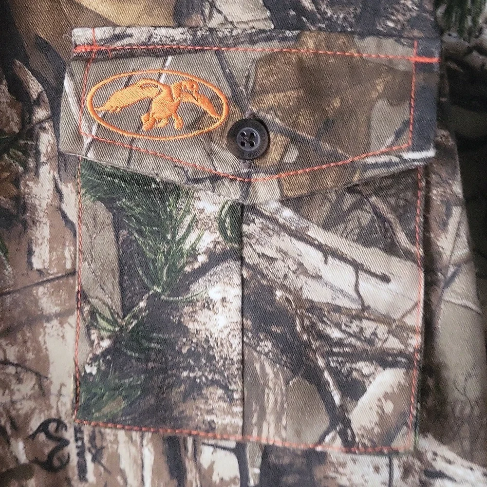 Realtree Duck Commander Camo Sporting Jacket Shirt